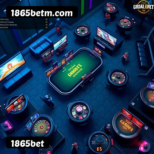 Plataforma 1865bet mostrando interface moderna, jogos certificados e recursos de segurança licenciados